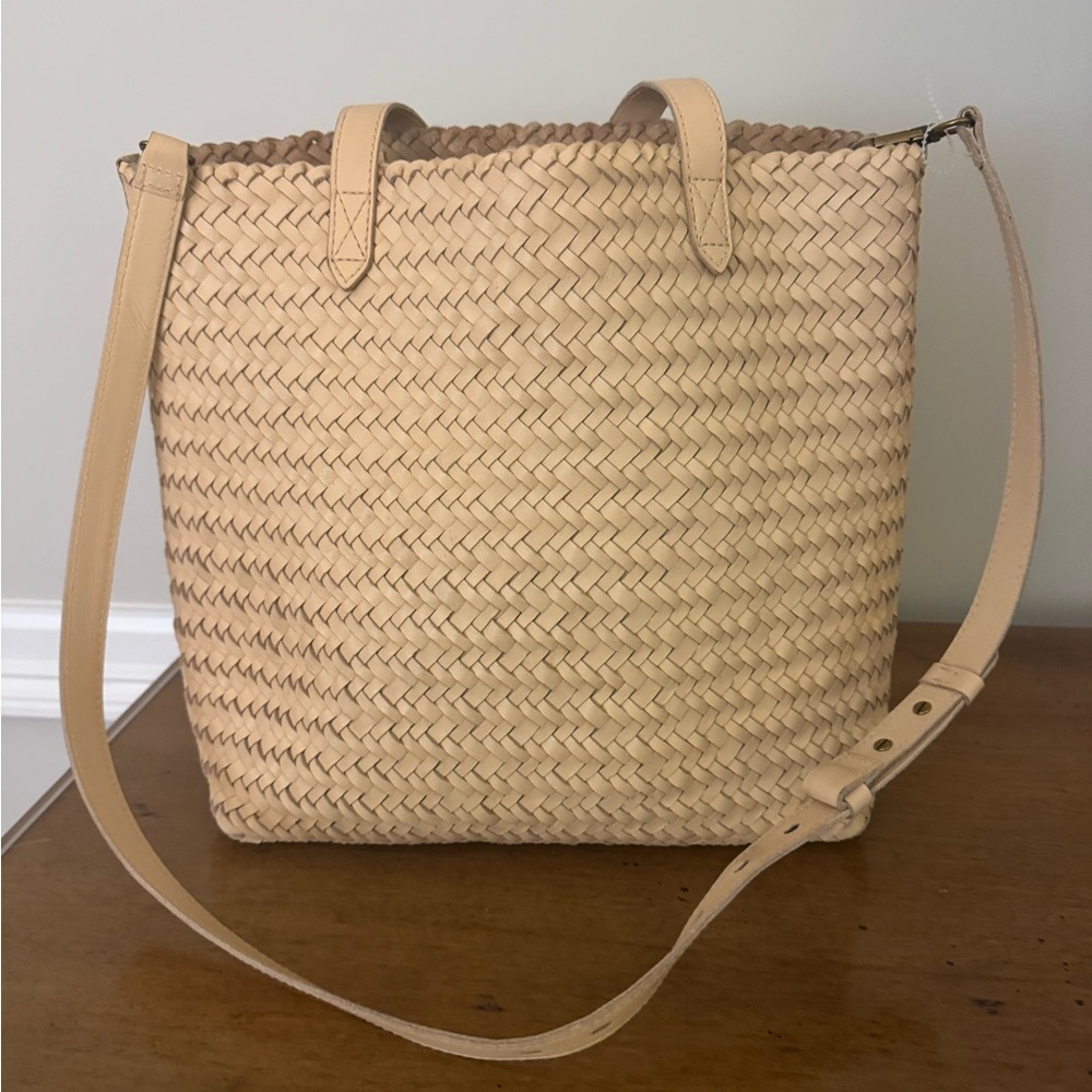 Madewell Tan Woven Tote Bag